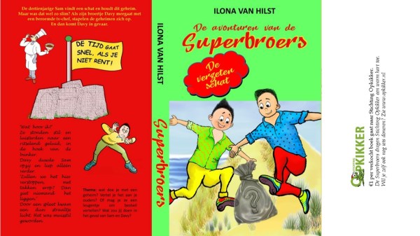 PROMOTIEKAART met Stichting Opkikker.Boekomslag volledig